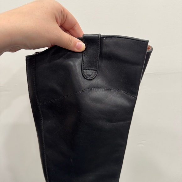 Corso Como Black Knee High Lace-Up Leather Equestrian Riding Boots 8.5 - Picture 3 of 11